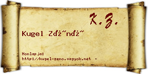 Kugel Zénó névjegykártya
